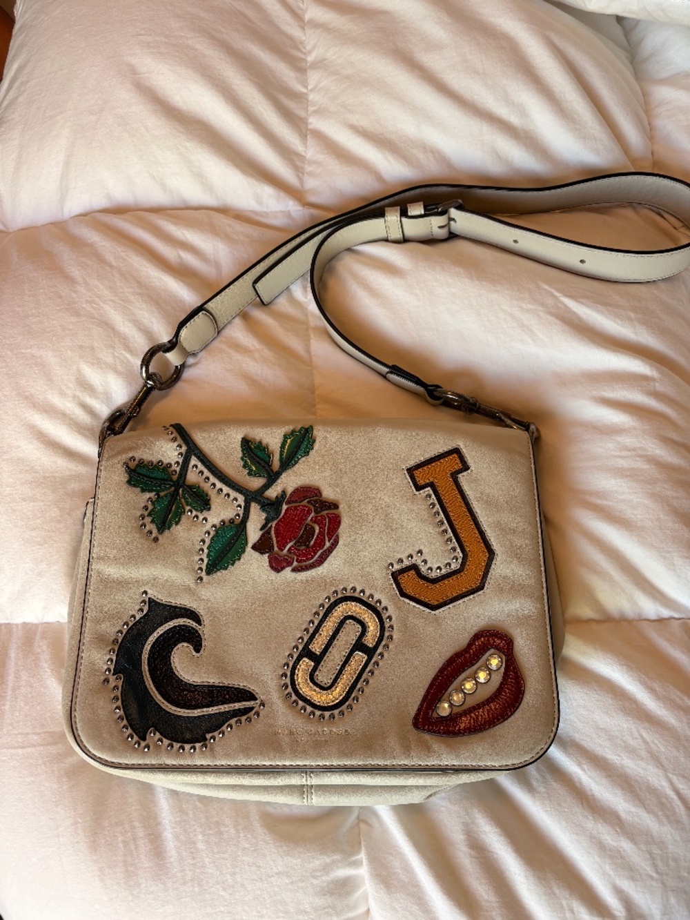 Marc Jacob’s Crossbody Nomad. MJ Collage Saddle Messenger Bag Leather